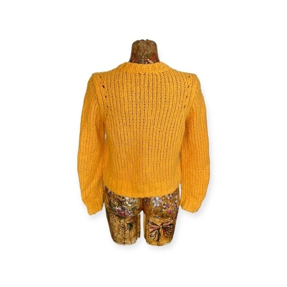 Rag & Bone New York sweater knit top yellow small merino wool - Picture 4 of 10